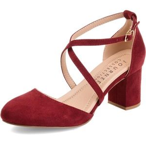 Journee Collection Women's Tru Comfort Foam™ Foster Pump | Size 12 | Wine Color